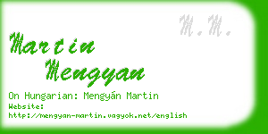 martin mengyan business card